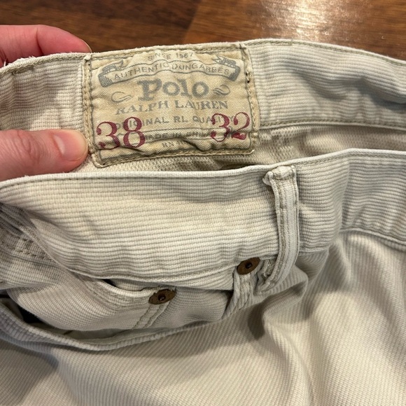 Polo by Ralph Lauren Pants Mens 38x32 Corduroy Straight Leg Flat Front - Picture 4 of 11